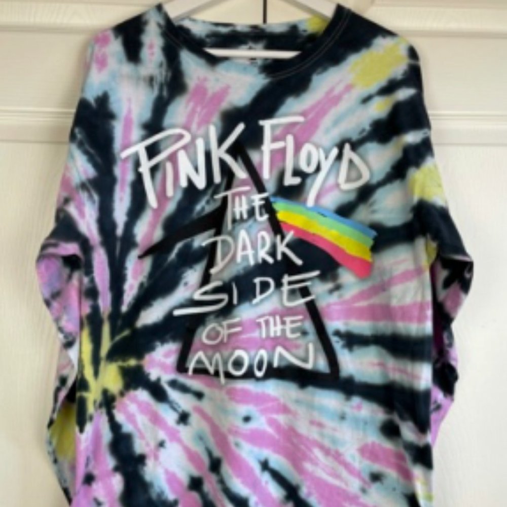 Pink Floyd Shirt Long Sleeve Tie Dye NEW Large - Picture 1 of 6